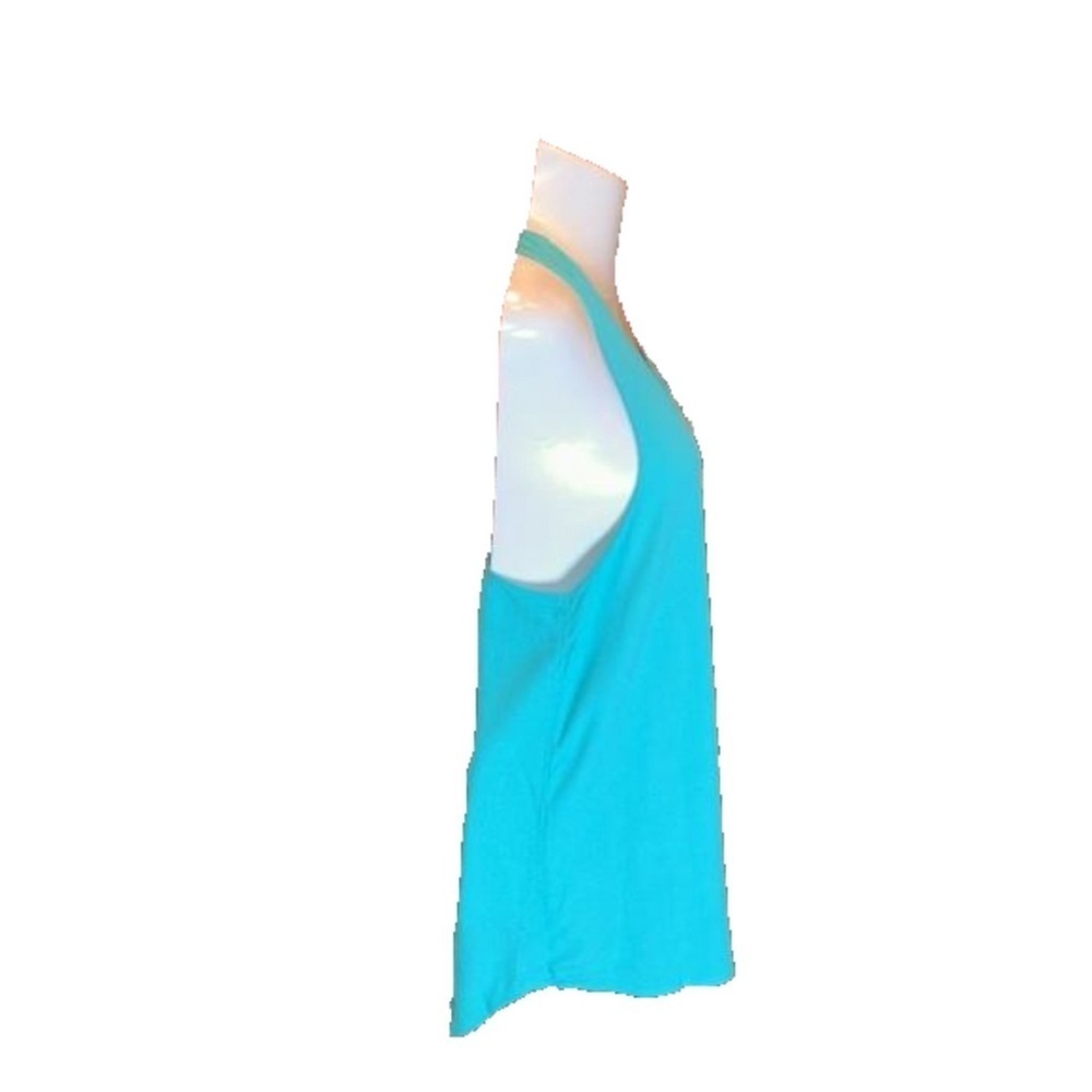 PRABAL GURUNG Green Long Tank Top w/ Pink Stripe on faux Pocket Size M, NWT! - Picture 5 of 10